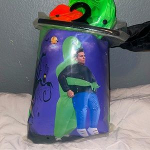 Adult Blow Up Alien and Man Costume - Batteries Included